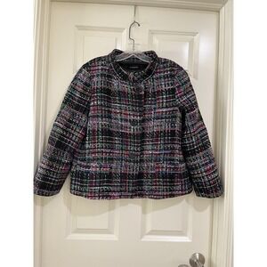 talbots women wool blend blazer size 12